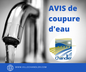 avis de coupure d'eau