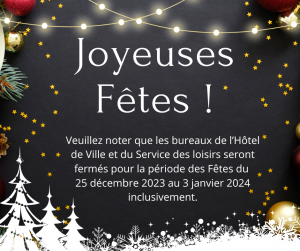 Joyeuses Fêtes 2024!